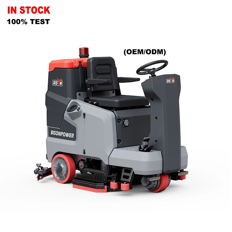 CE EPA Battery Operated Car Type Ride On Floor Scrubber Commercial Tennis Court Floor Road Sweeper Machine