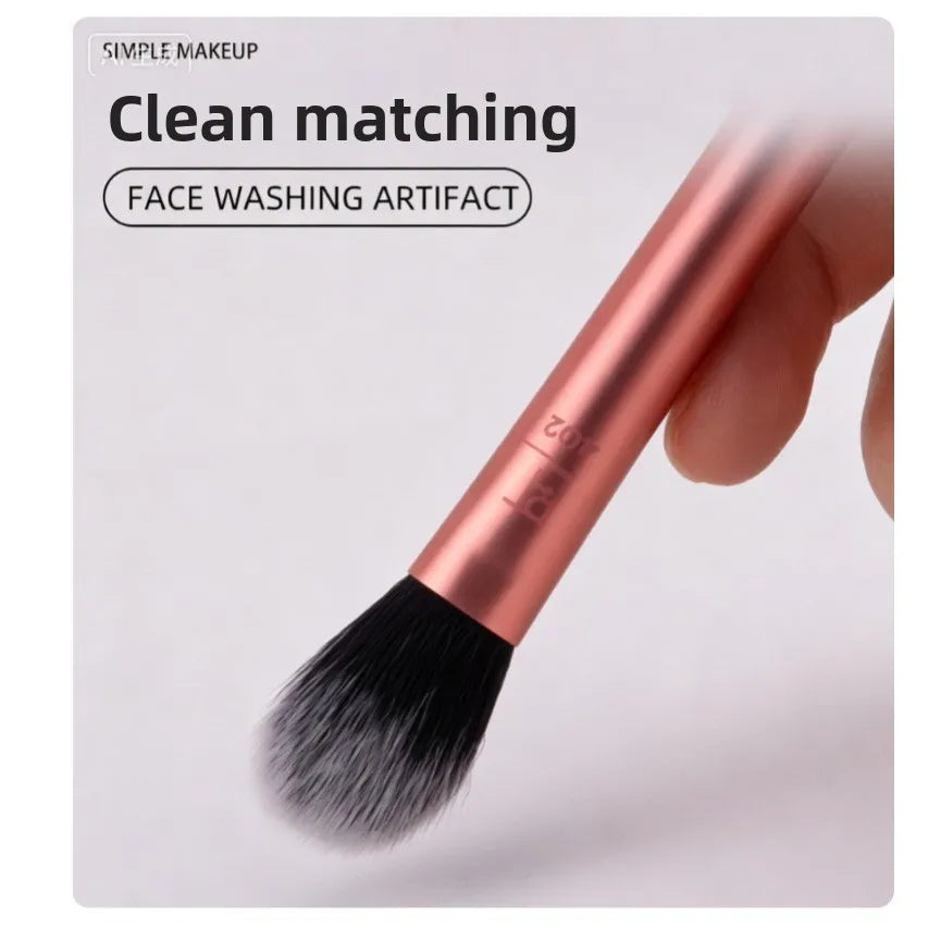 Single facial brightening, contouring and contouring brush beauty tool
