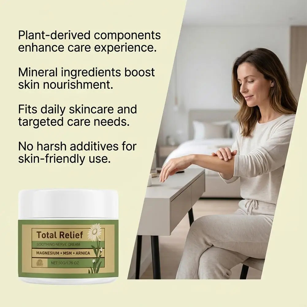 Soothing Cream Non-Greasy Hydrating Massage Lotion Natural Plant Formula Gentle Moisturizer For Muscle Joint Knees External