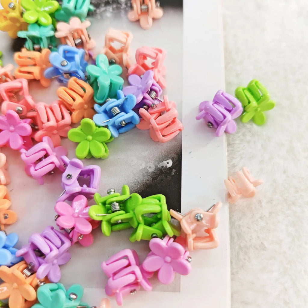 30-50PCS Fashionable Cute Children Hair Grab Clip Female Side Clip Cute Princess Hair Card Jewelry Head Flower Mini Small Hair