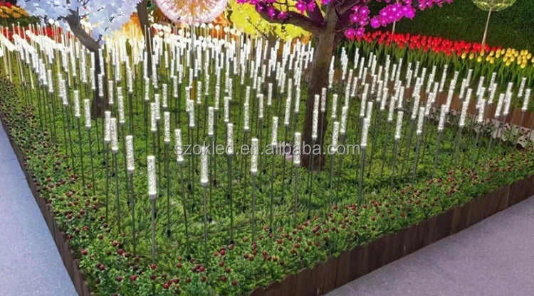 Theme Park Lighting Easy Installation Outdoor Waterproof PMMA Fiber Optic Reed Light