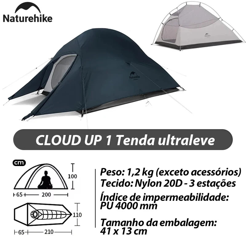 Naturehike Mongar 2 Tent Cloud Up 1 2 3 Persons Tent Star River Tent Cycling Tent Ultralight Outdoor Travel Hiking Camping Tent