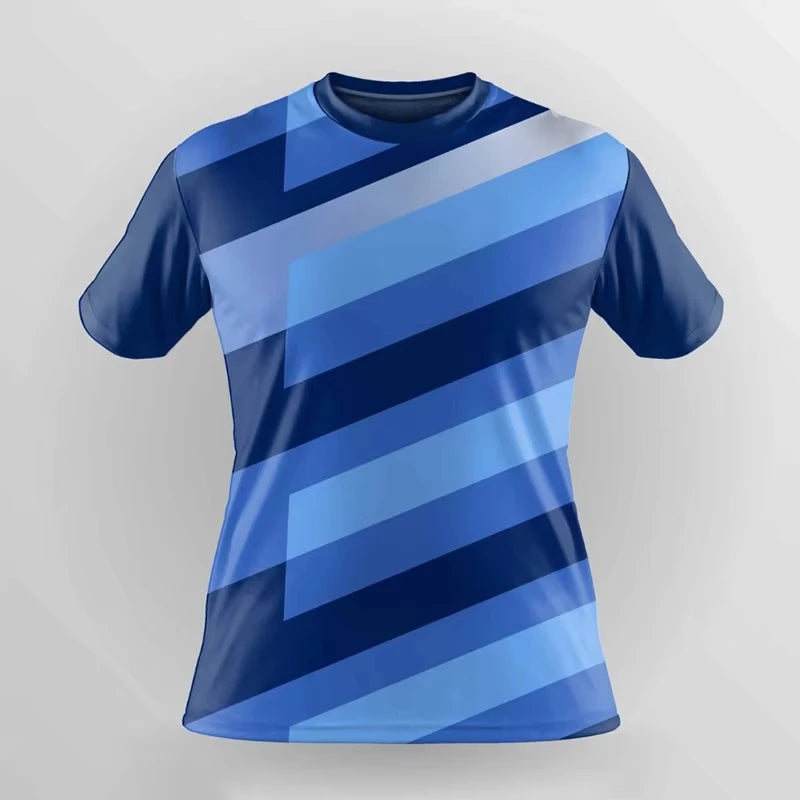 Simple Fashion Quick Dry Sports T Shirts Summer Casual Short Sleeve 3D Printed T-shirts Loose Breathable Running Badminton Tees