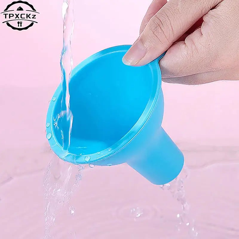Silicone Wide-mouth Funnel Milk Powder Bean Funnel Large-caliber Multi-function Wine Leak Oil Leak Kitchen Gadgets Accessories