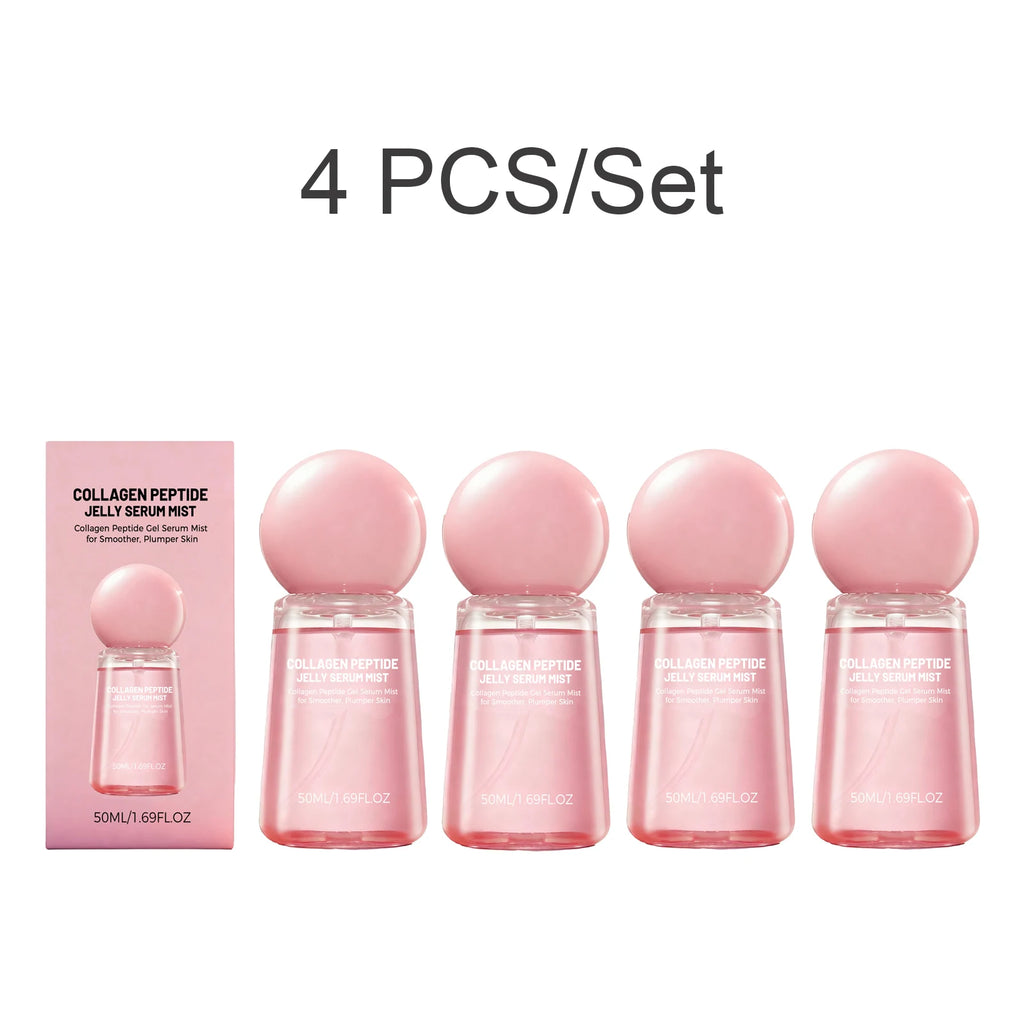 Collagen Peptide Jelly Serum Mist Smooth Dry Moisturizing Brighten Firm Fade Pore Nourishing Face Care Caviar Pdrn Essence Spray