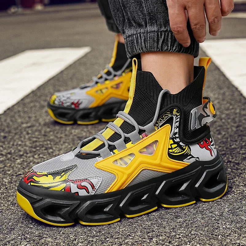 Men's Breathable Casual Sneakers Luxury Fashion Running Trainer Unisex Comfortable Wear Tenis Race Shoes