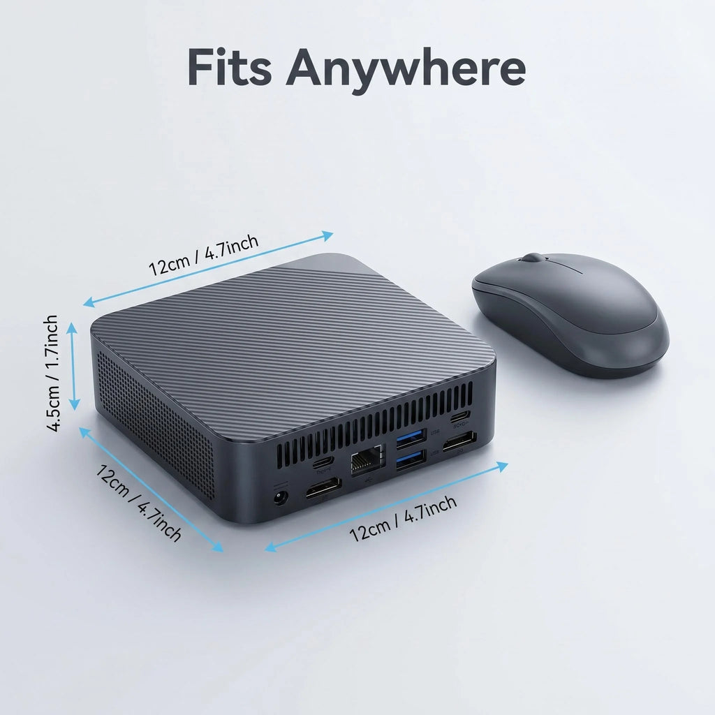 Intel i9 10980HK Mini Desktop Computer 16GB DDR4 512GB NVMe SSD Triple 4K WiFi6 BT5.2 Silent Cooling Office Home Pro Max Unit