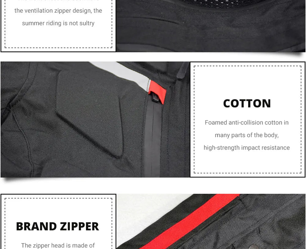 Winter Motorcycle Jacket Cold-proof Waterproof Motocross Jacket Men's Chaqueta Moto Protective Gear Motorbike Riding Jacket