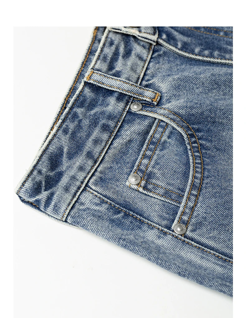 TOYOUTH Women Denim Jeans 2026 Summer New High Waist Curved Knife Pants