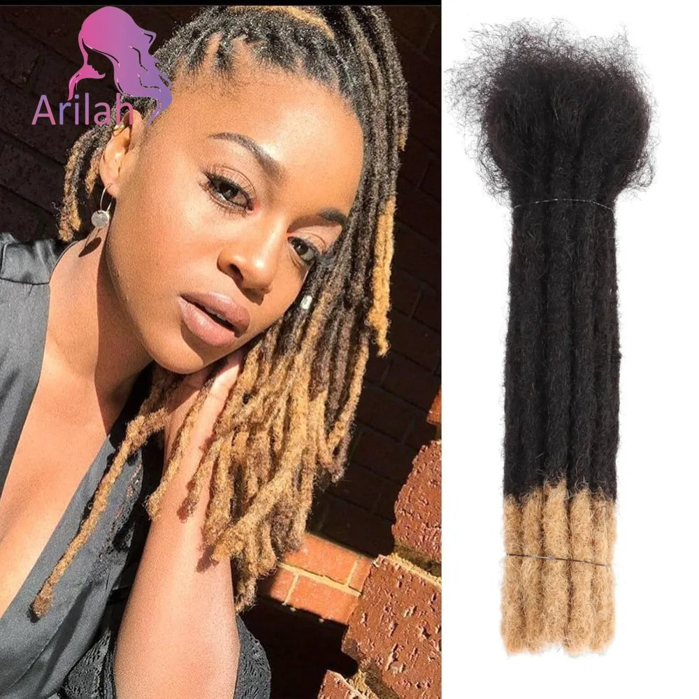 0.6cm Human Hair Dreadlock Extensions T1B/27/30/99j Loc Extensions Human Hair Permanent Loc Extensions Human Hair