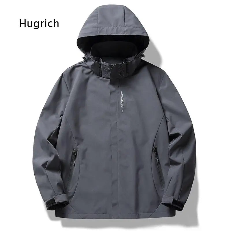 Couple Matching Hooded Jacket Stand Collar Thin Casual Outer Top For Men And Women Suitable For Spring Autumn Outdoor Travel An