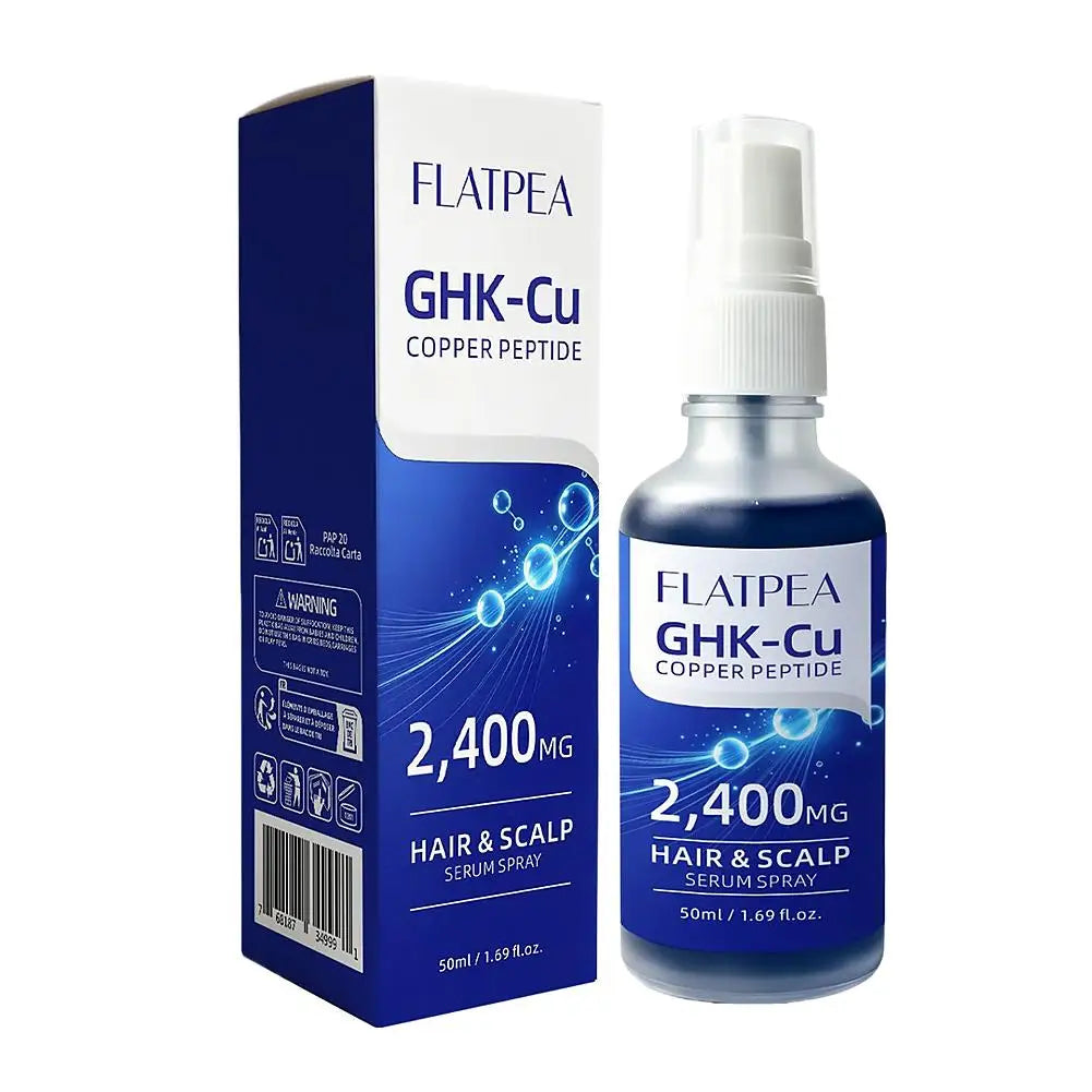 Ghk‑Cu Copper Peptide Hair Serum Fast Absorption Improve Dry Split Plit Hair End Repair Scalp Barrier Root Strengthen Repair