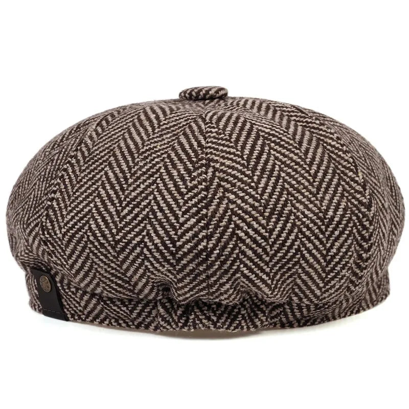 Fashion Wool Newsboy Caps Mens Herringbone Flat Caps Women Men British Painters Hats Soft Autumn Winter Caps Hats Casquette