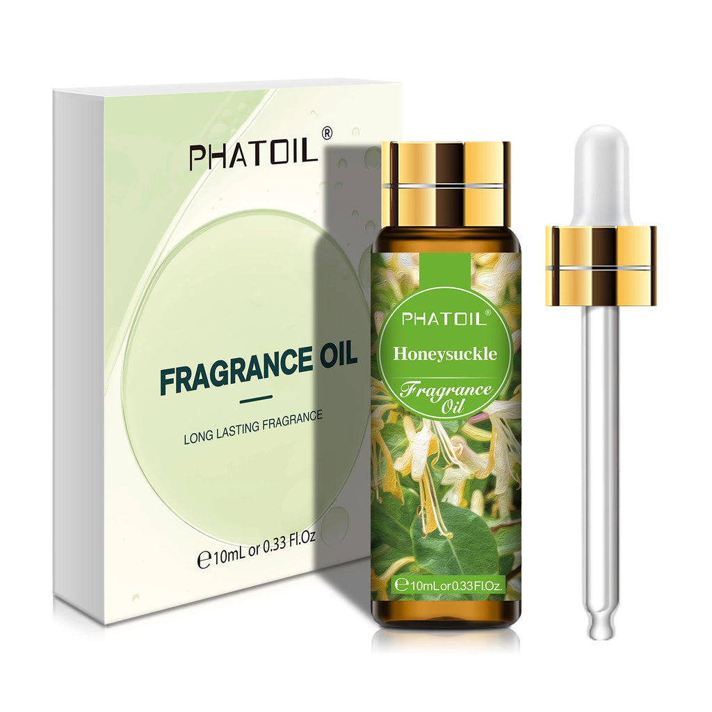 PHATOIL 10ml Fragrance Oil with Dropper White Musk Bubble Gum Sea Breeze Vanilla & Coconut  Coffee Aromatherapy Fragrance Oils