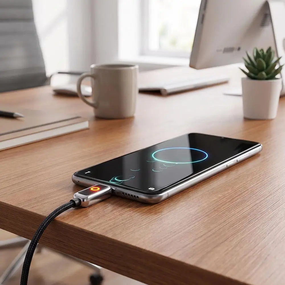 PD 100W USB C Cable 2M Super Fast Charge Self Automatic Power Off Usb A Or Type C To C Cable For iPhone 18 17 16 Xiaomi Sumsang