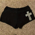 Women Y2K Summer Streetwear Gyaru Vintage goth Graphic Acubi Shorts Button Low Rise Short Hot Pants 2000s Alt Clothes