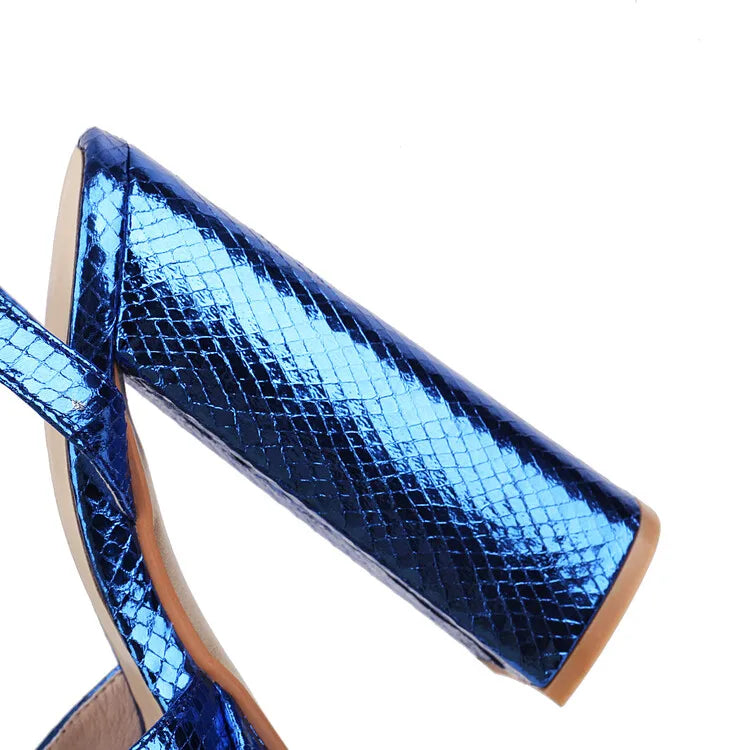 Big Size Oversize Large Size Sandals for Women and Ladies | Thick-Soled Thick Heeled Super High Heeled Sandals for Banquet Weddi