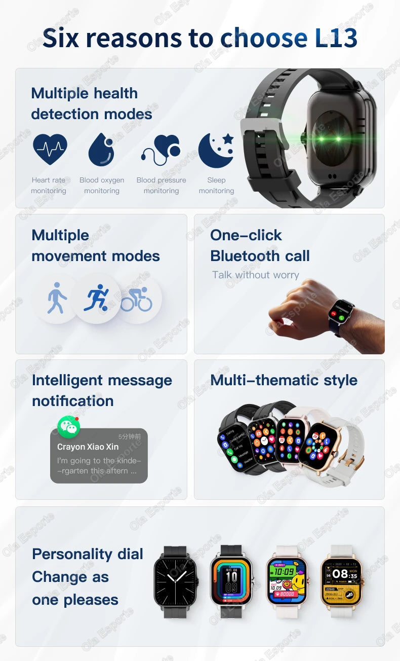 2026 New Multifunctional Smart Watch Men&Women Bluetooth Connected Phone Music Fitness Sports Bracelet Sleep Monitor Watch HT30