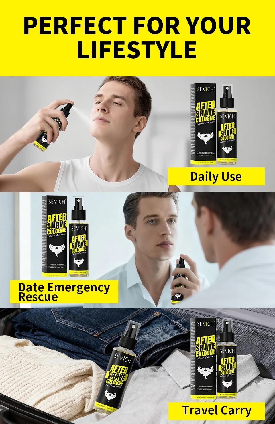 After Shave Spray After-Shave Fragrance Mist for Men Gentle Beard Cleansing Aftershave Cologne  Nourishing Refreshing Essence