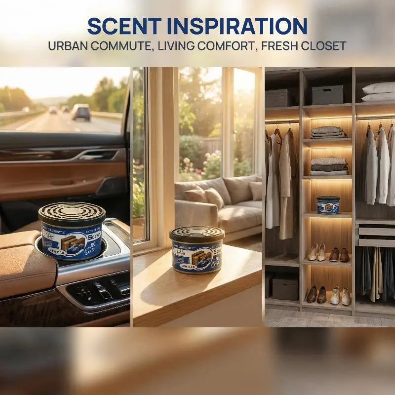 Car Air Fresheners Perfume Car Odor Eliminator Canned Wood Block Long-Lasting Auto Aromatherapy Home Wardrobe Deodorant Supplies