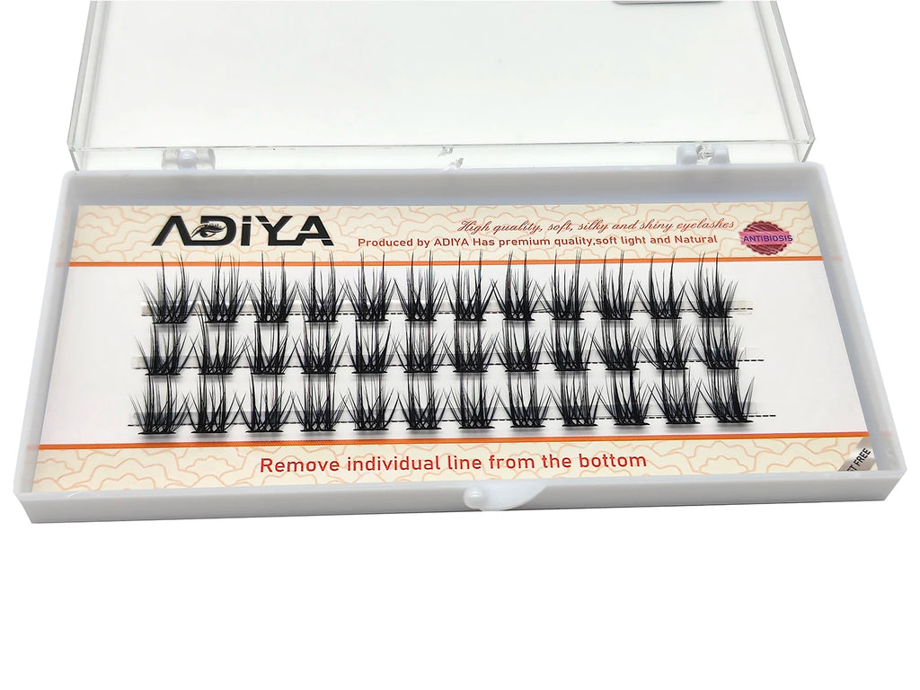 DIY Cluster Lashes for Personal Makeup Wide Stem C D DD Curl Eyelash Extension Segmented False Eyelashes Individual Natural Lash