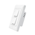 Tuya WiFi Light Switch Smart Wall Push Button Switches No Neutral Required 110-240V 1/2/3 Gang Physical Lamp Switch APP Voice