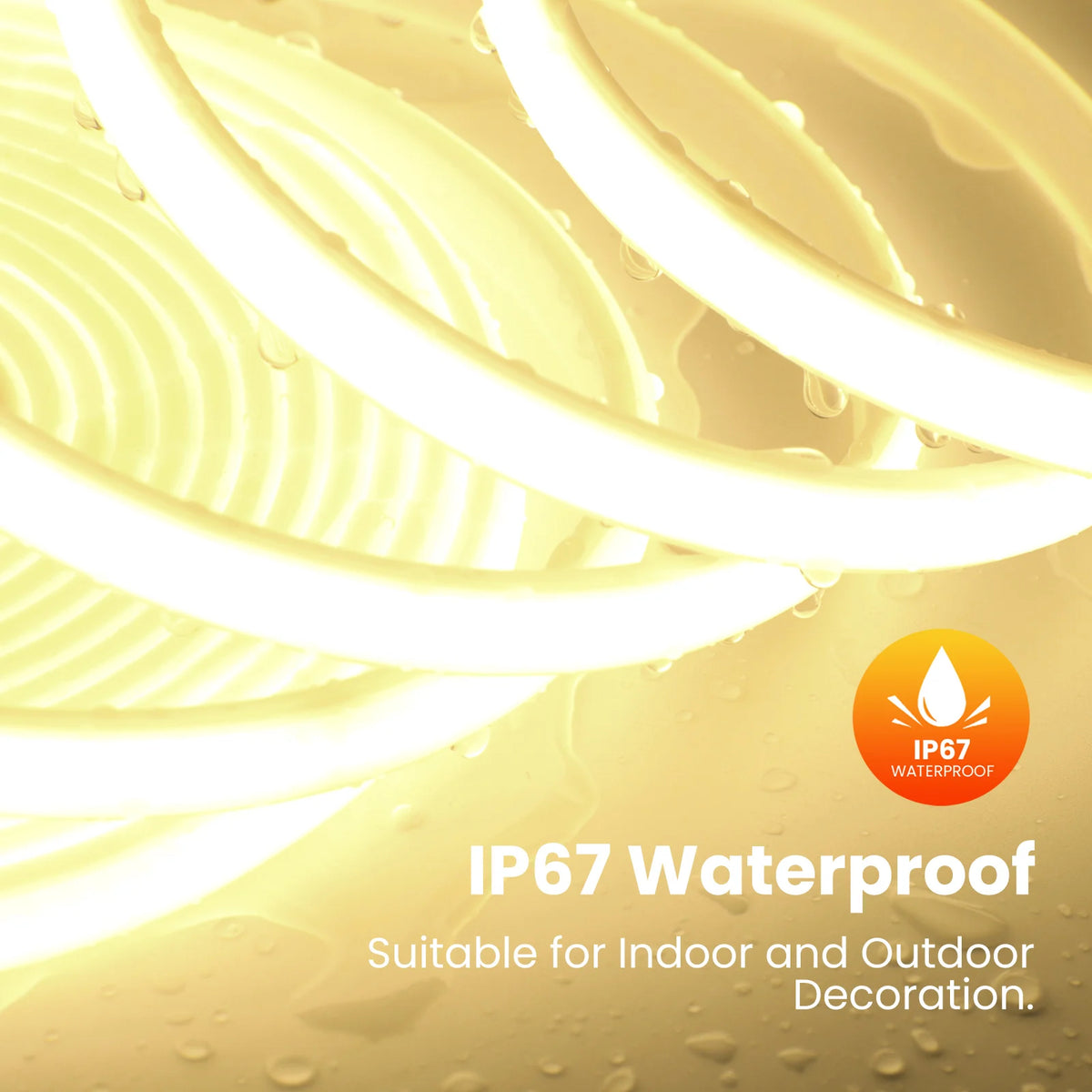 Waterproof Flexible COB Neon Light DC 12V 24V Milky White 3000K 4000K 6000K 0.5M-20M for Home Indoor Outdoor Decoration