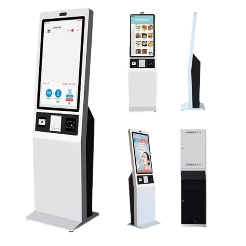 Wall-Mounted 21.5/23/27/32-Inch Touch Screen Self-Service Payment Ordering Kiosk For McDonald's & KFC With Queue Management SDK