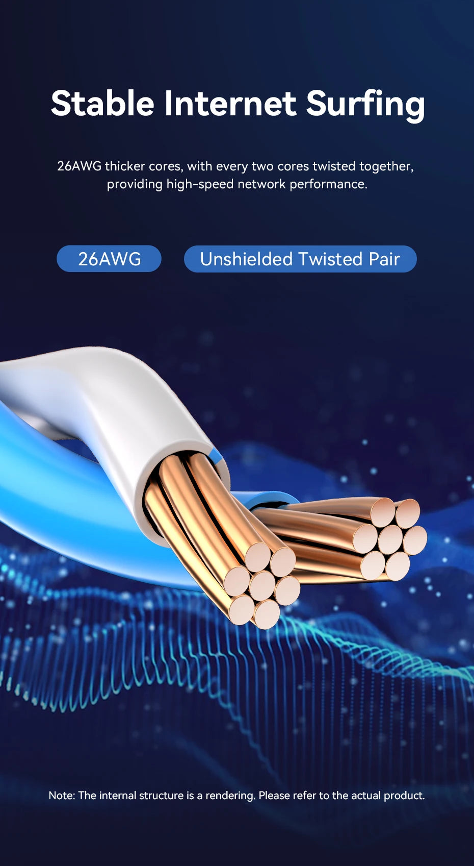 Vention Cat6 Ethernet Cable 90° Right Angle Design CAT 6 Networking Internet Lan Cord for Laptops PS5 4 Xbox Router RJ45 Cable