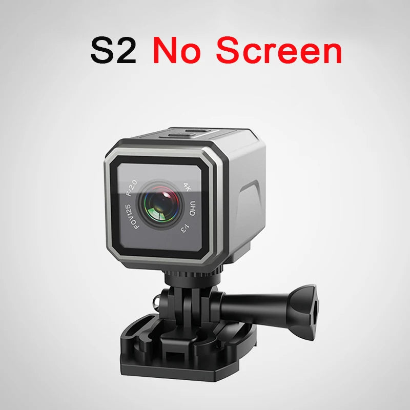 HD 4K Action Camera Wireless Wi-Fi Mini Outdoor Sports Cam Waterproof Multi-Function Cycling Recorder Wearable Helmet Cam