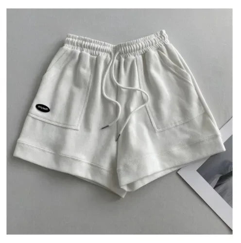 Women's Comfortable Loose Wide-legged Drawstring A Pants Slim Waist Slim Fit Casual Home Versatile Sports Shorts New