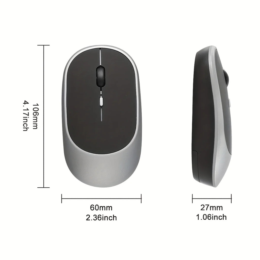 Wireless Mouse Bluetooth-Compatible Mouse Ergonomic 1200DPI Mouse For MacBook Tablet Laptops Computer PC iPad 2.4Ghz Gaming Mice