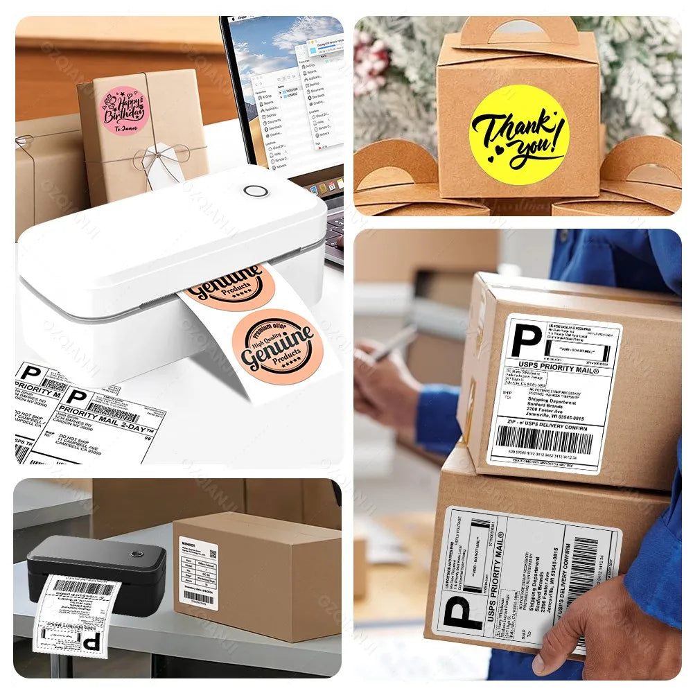 4inch 110mm Marklife X4 Bluetooth Thermal Label Printer Wireless Shipping Express Maker Compatible with iPhone Android Windows