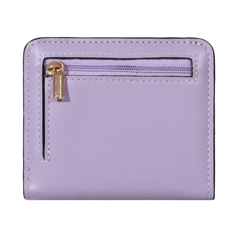 PU Minimalist Wallet - Snap Closure, Zip Pocket, Multifunctional Credit Card Holder, Casual Unisex Bag for Daily Use with