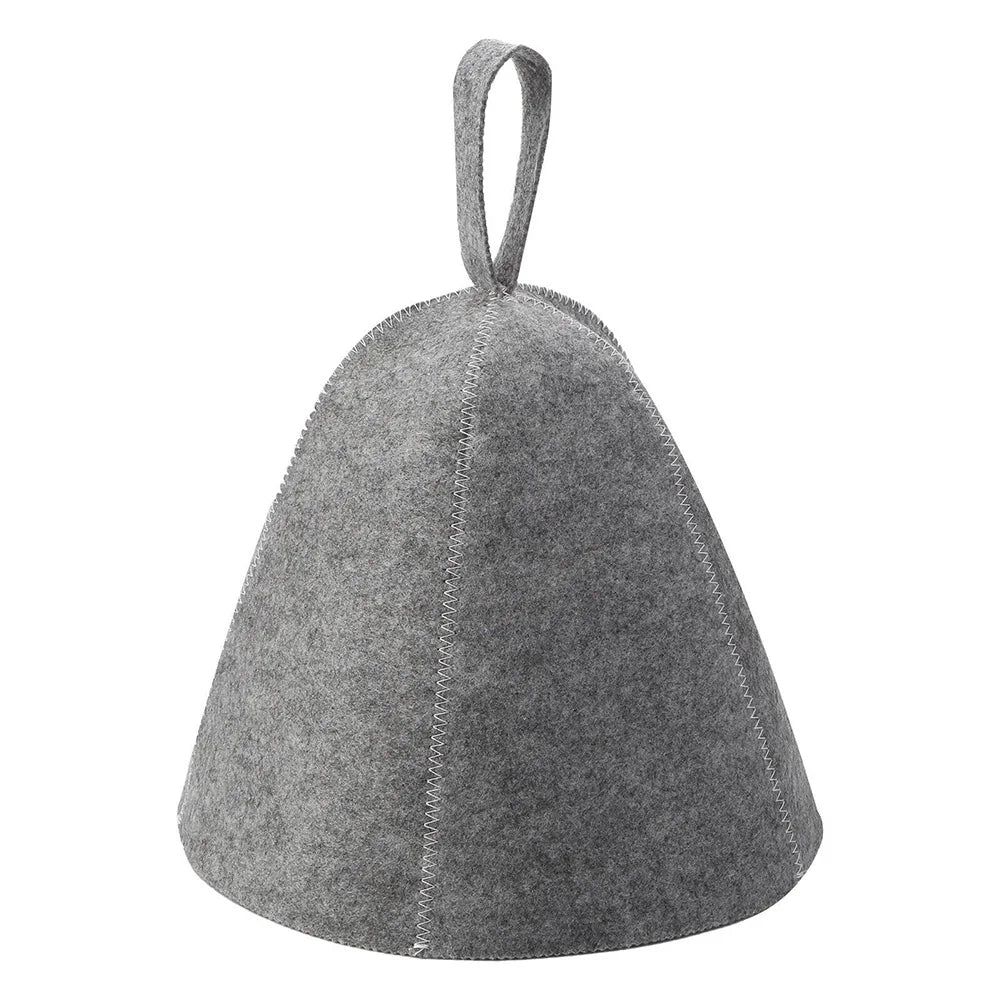 Thicken Wool Felt Sauna Hat Hair Protection Spa Sauna Accs For Bath Protection Felt Sauna Cap Absorbent Spa Cap