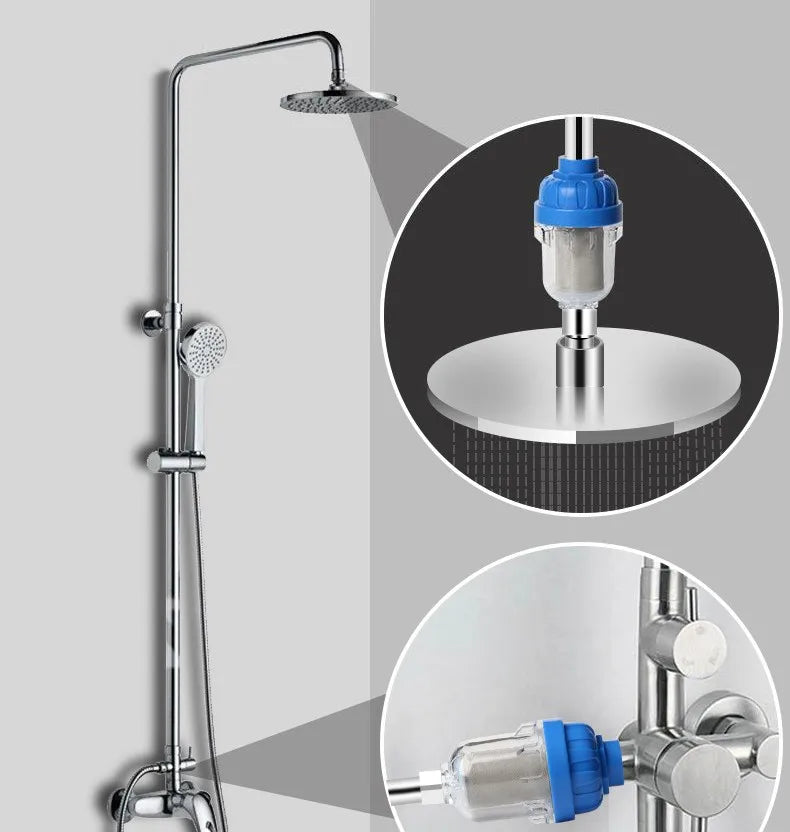 Universal Water Purifier Faucet Filter Shower Water Heater Strainer Spray Head Washing Machine Tap Percolator Bathroom Accessory