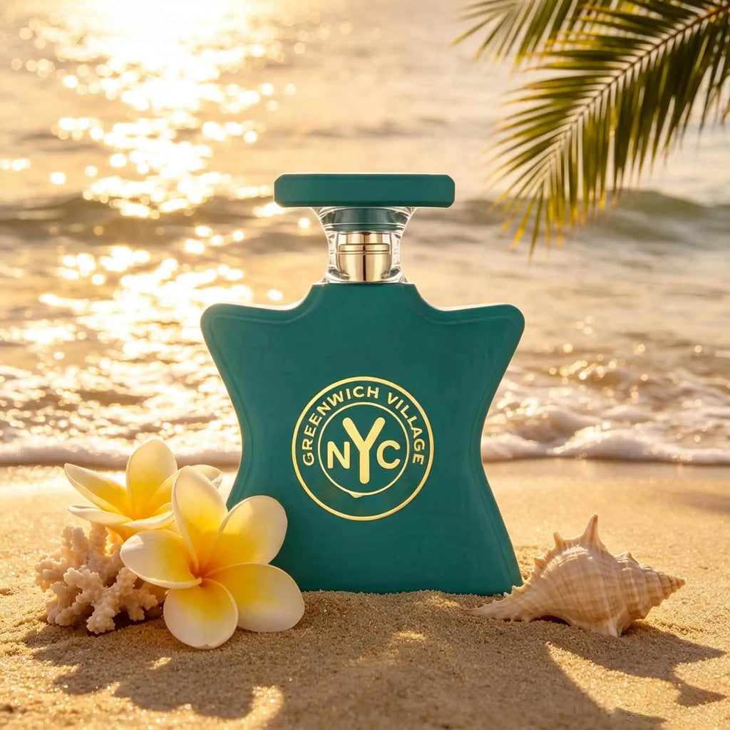 Greenwich Village Bursts With Blackcurrant‑Lychee Fruity Notes, Soft Peony‑Waterlily Floral Heart, Warm Vanilla‑praline Base. Turquoise Bottle Delivers Fresh Amber‑Floral Unisex Fragrance.