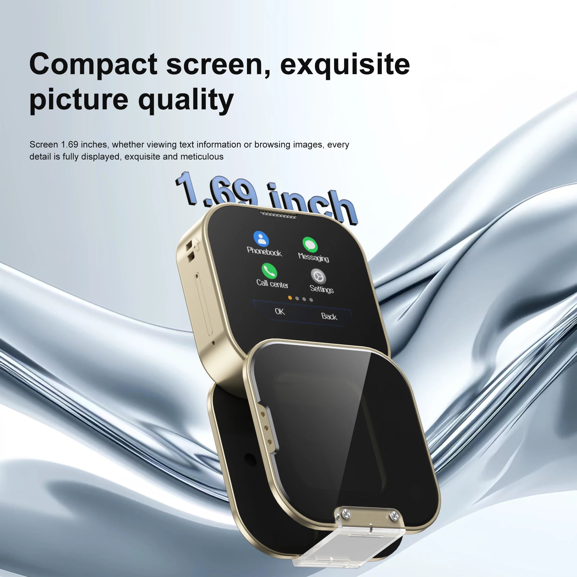 SERVO I19 Rotate Small Box Touch Mobile Phone 2SIM Standby Magic Voice Bluetooth Sync Music Torch Mini Rotation Cellphone Type-C