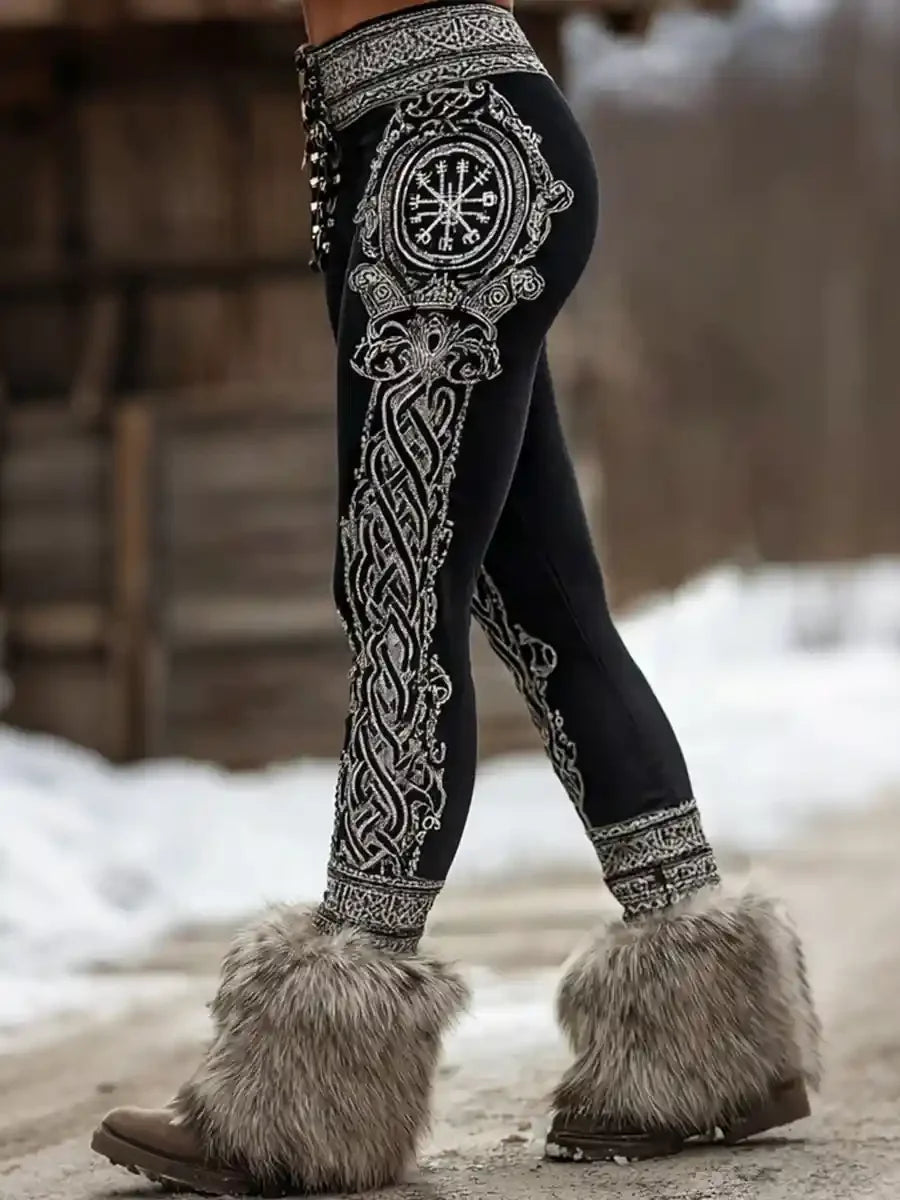 New Women's Leggings Cool Wolf Print Sexy High Elasticity Comfortable And Casual sporty and fashionabl High Waisted Pants