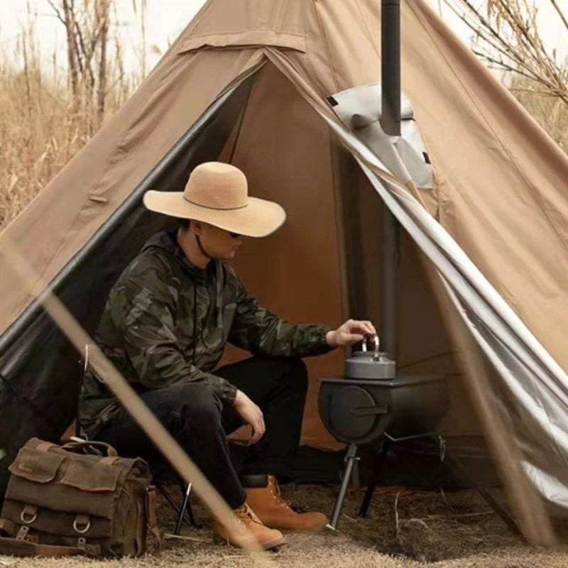 Tent Stove Camping Firewood Household Outdoor Water Firewood Gas Tank Cassette Heating Tea