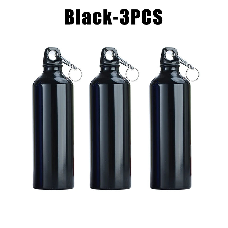 500ml 750ml Gradient Aluminum Water Bottle Large Capacity Gym Outdoor Sports Flask Leakproof Portable Gift Drinkware