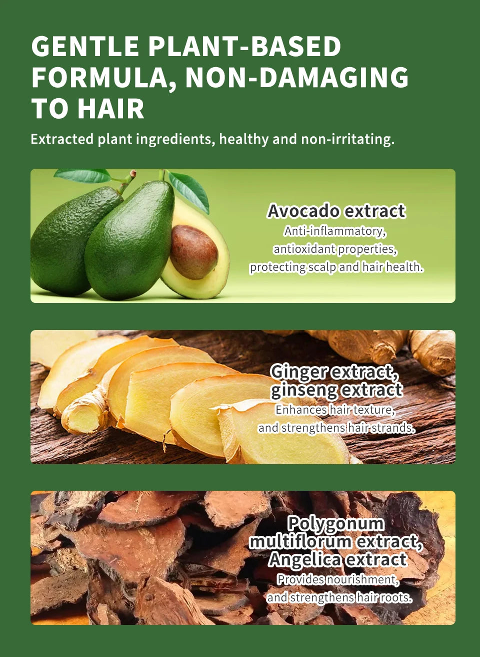 Avocado Fast Hair Dye Black Shampoo with Comb 80ml Black Hair Dye Shampoo with Comb Non-irritating Repair Gray White Hair Care