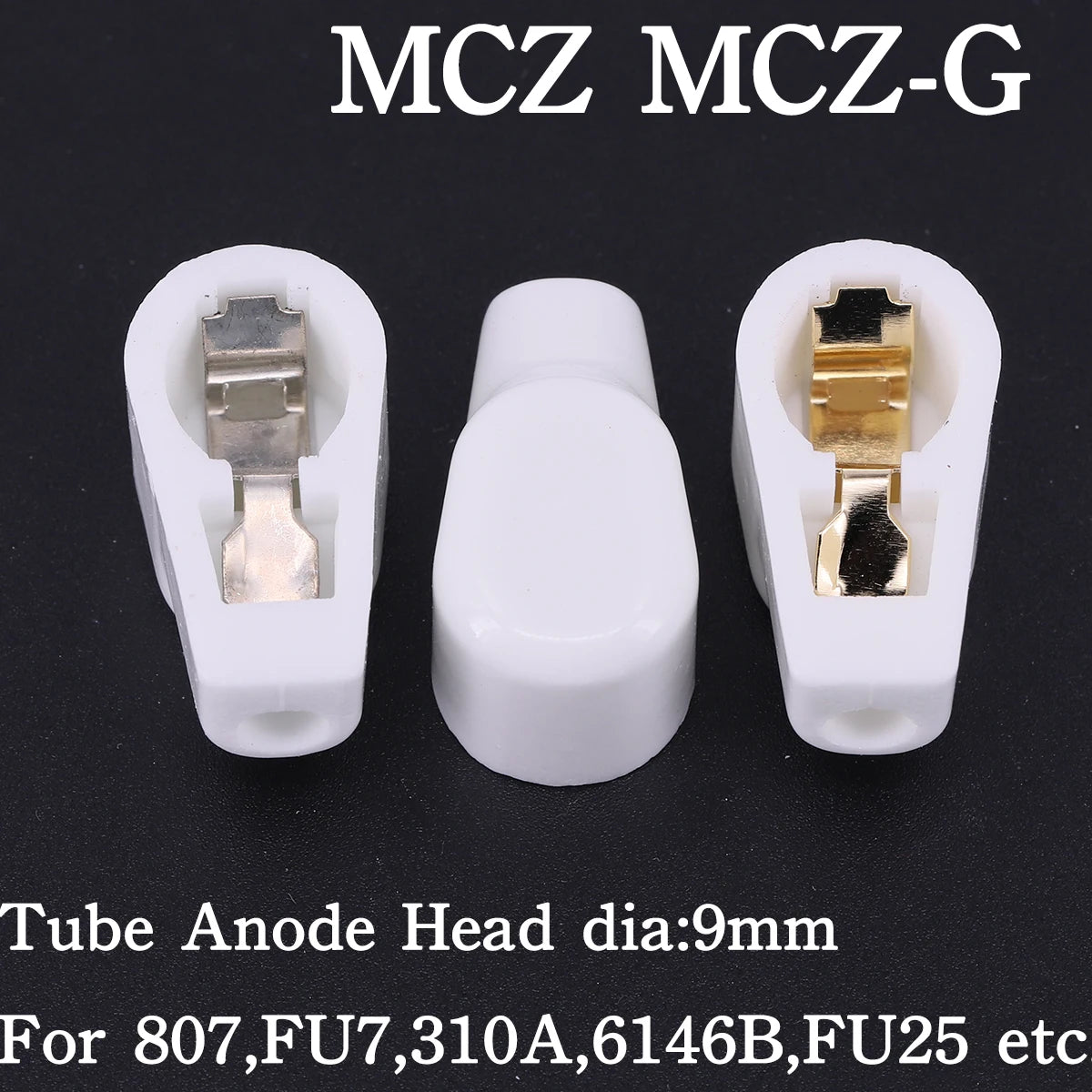 6.4mm 7.4mm 9mm 14mm Ceramic Vacuum Tube Anode Plate Grid Cap Hat For EL504 EL519 6P13P FU7 807 310A 845 6J1 805 811 572B FU29