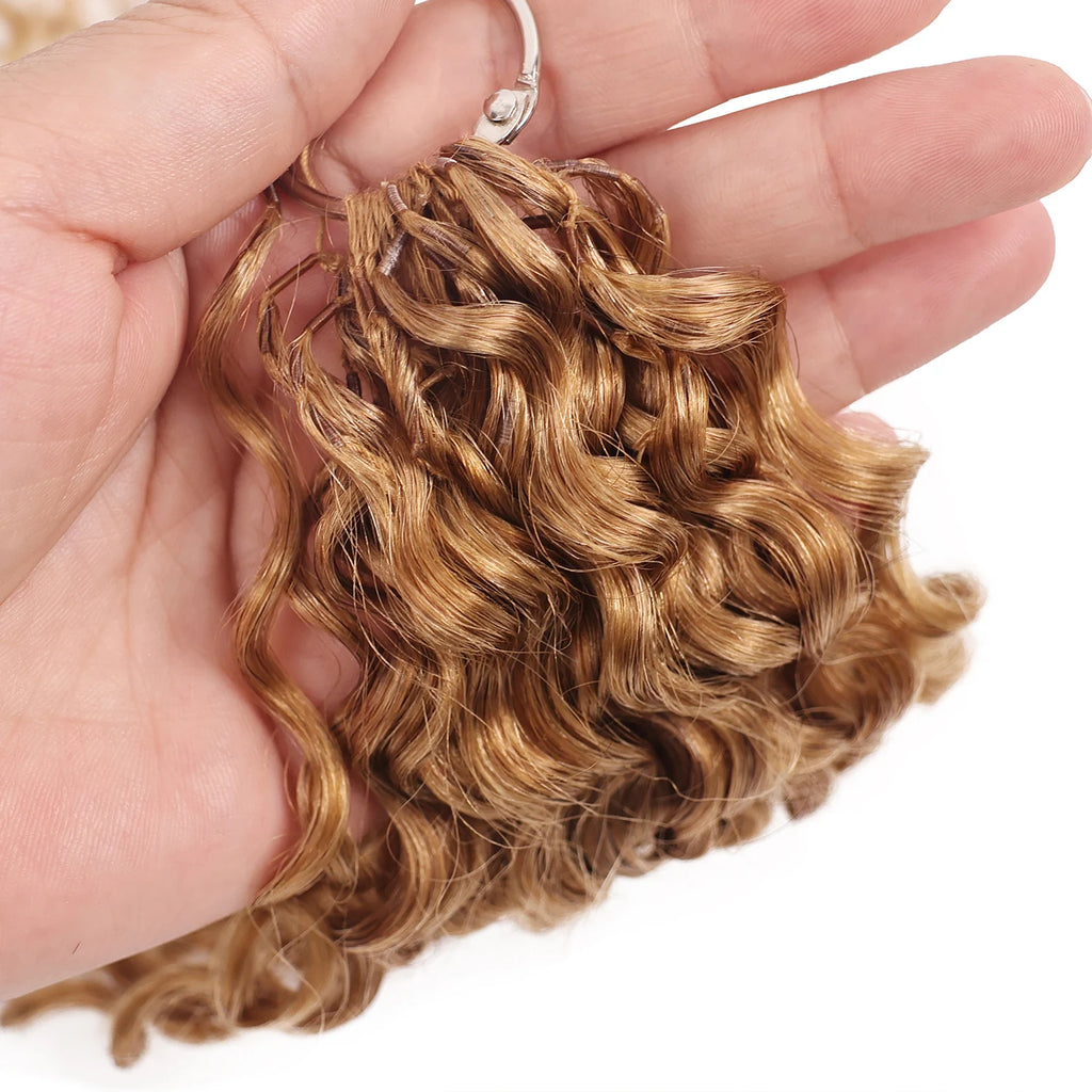Honey Blonde Water Wave Crochet Hair – Pre-Separated Style
