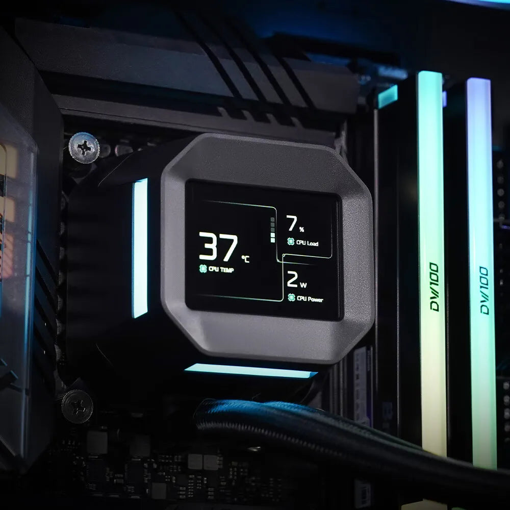 DEEPCOOL LM240 BlackWater-Cooled Radiator PWM Speed Control Water Pump with ARGB Fan  for Computer Case