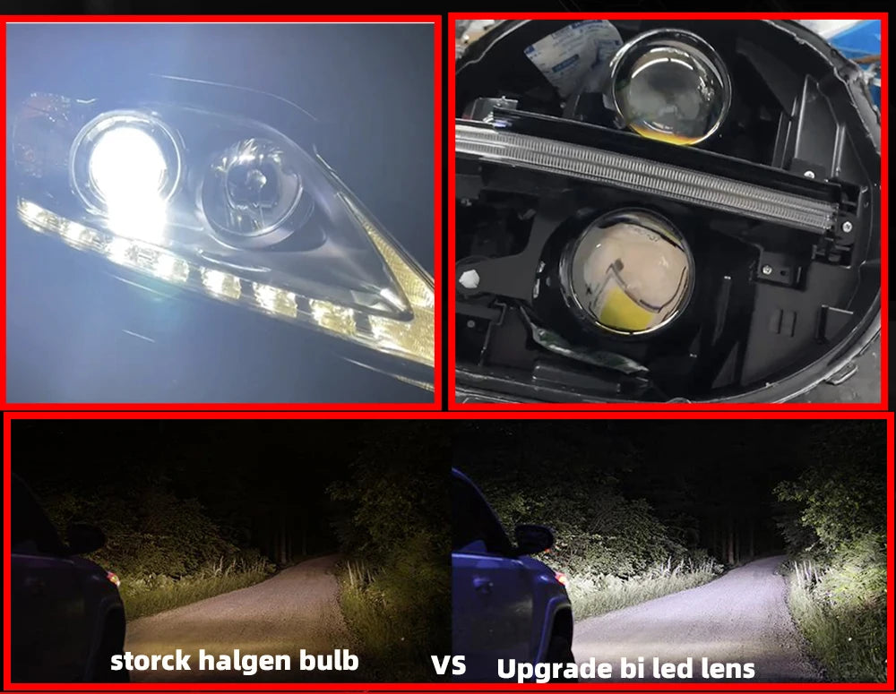 SANVI 3.0 Bi LED Lenses for Headlights Ice Lense Auto LED Projector Headlight Hella G5 3R Projector 110W Car Light Retrofit