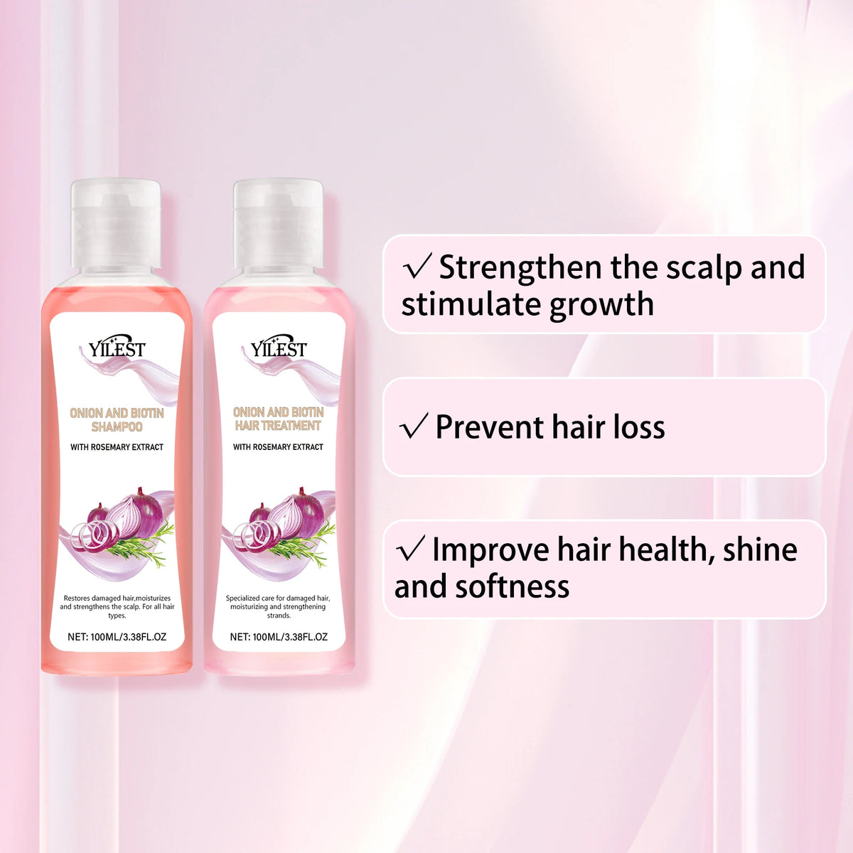 200ML Hair Shampoo Fast Hair Growth Rosemary Onion Hair Regrowth Shampoo Nourishing Anti Hair Loss Effective Hair Growth Product