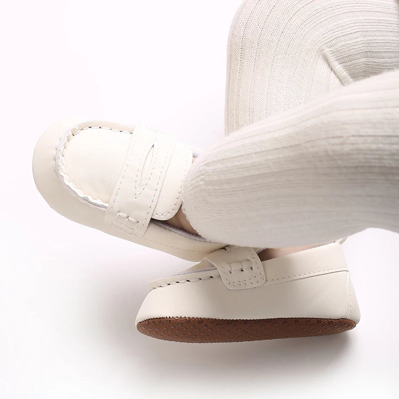 Solid Color Baby Casual Soft Soled Walking Shoes Suitable For 0-1 Year Old Infants And Toddlers Bean Shoes And Forefoot Shoes