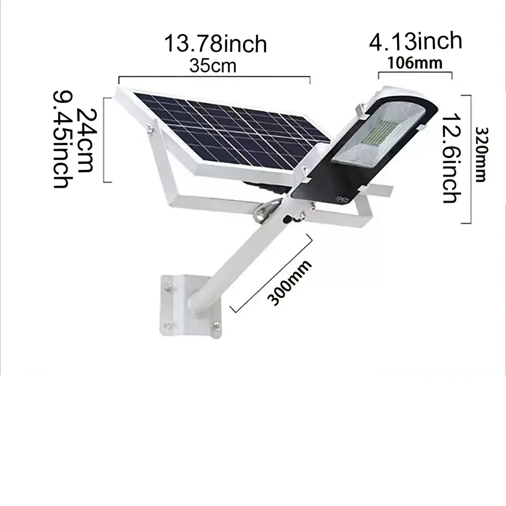 Solar Street Lights Outdoor IP67 Solar Lamp Dusk to Dawn Solar Powered Road Light for Garden/Parking-Lot/Driveway/Square/Yard