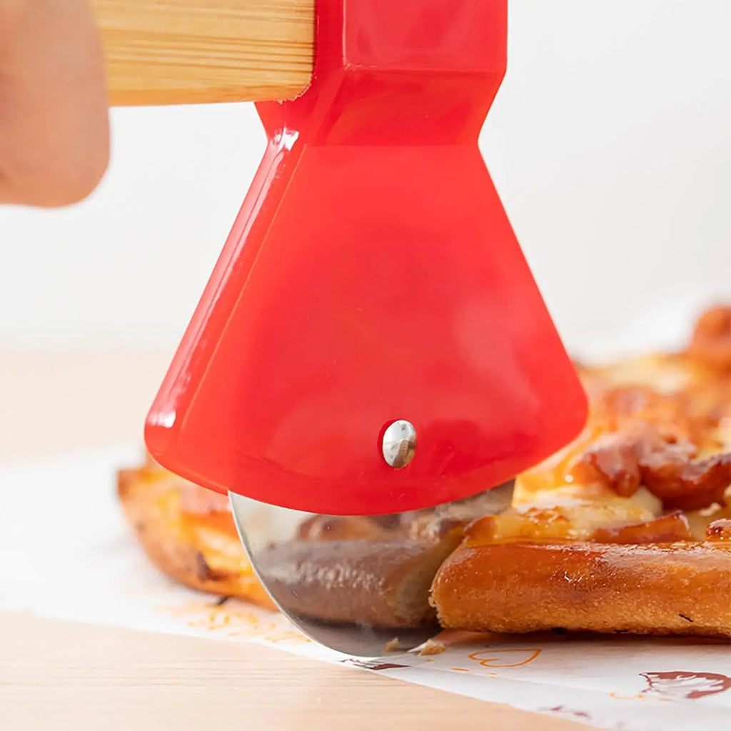 Axe Head Shape Pizza Cutter, 9 Inch x 4 Inch Stainless Steel Pizza Knife Sharp Blade for Cutting of Pizza, Bread and Cake